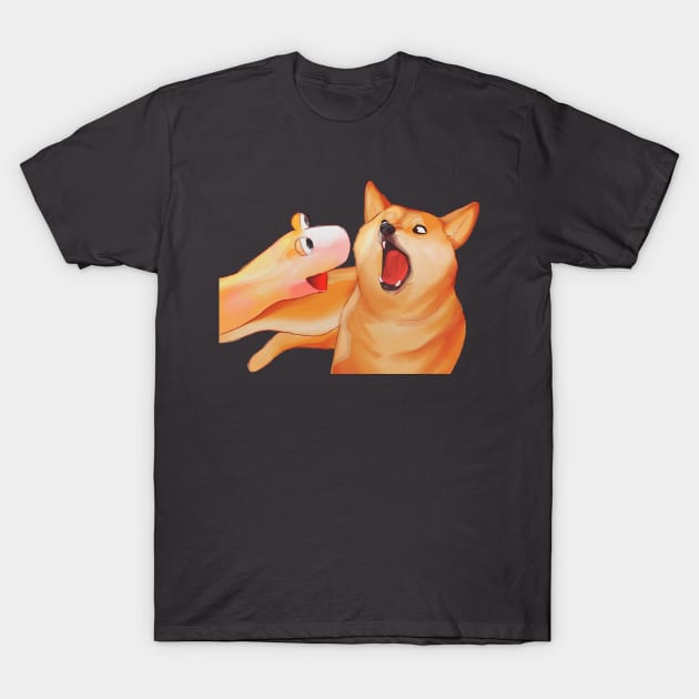 Shook Doggo T-Shirt by kelseydjpaint